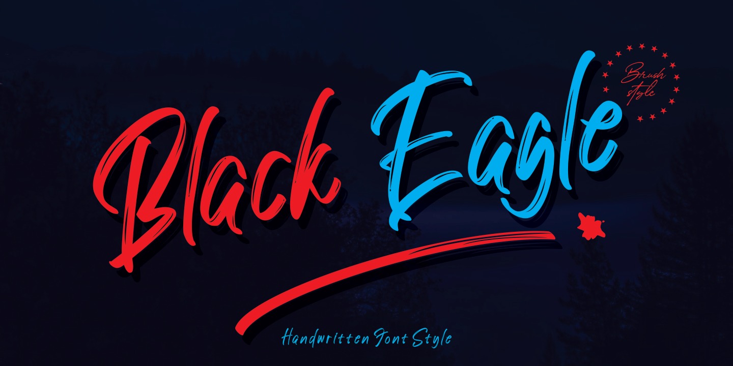 Ejemplo de fuente Black Eagle #1